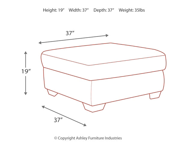 Accrington Oversized Accent Ottoman