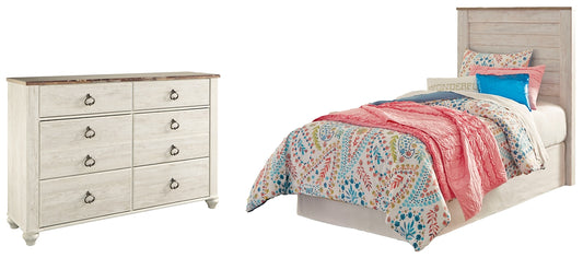 Willowton Twin Panel Headboard with Dresser