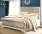 Realyn Queen Sleigh Bed with Mirrored Dresser and 2 Nightstands