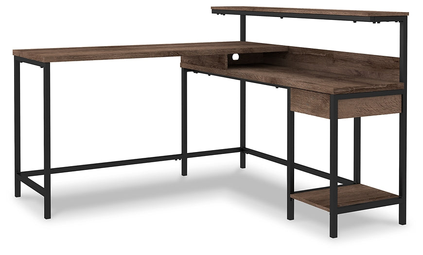 Arlenbry L-Desk with Storage