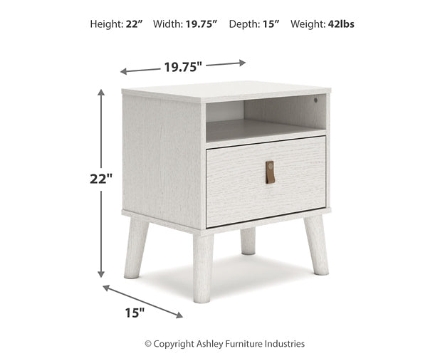 Aprilyn Twin Bookcase Bed with Dresser and 2 Nightstands