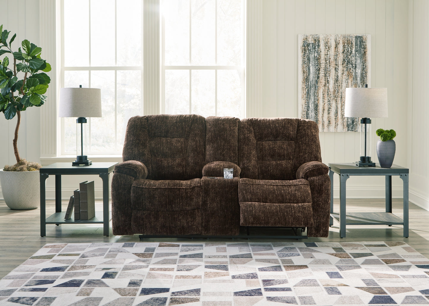 Soundwave Reclining Loveseat w/Console