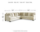 Rawcliffe 5-Piece Sectional