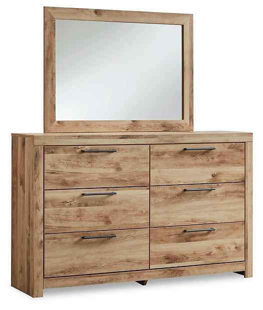 Hyanna Full Panel Headboard with Mirrored Dresser, Chest and Nightstand