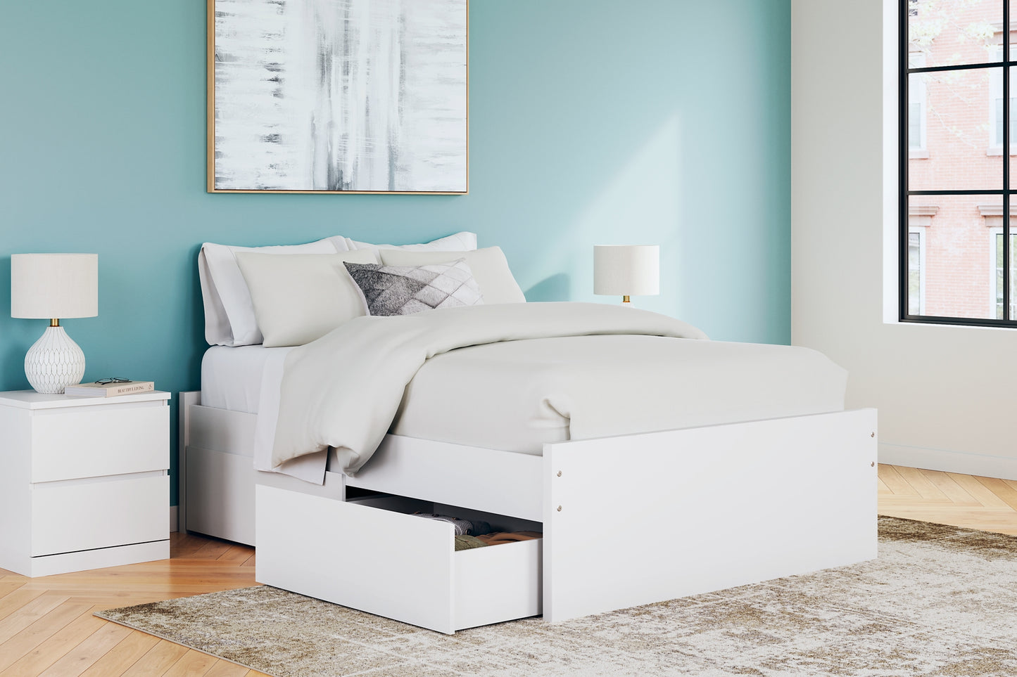 Onita  Platform Bed With 2 Side Storage