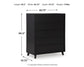 Danziar King Panel Headboard with Mirrored Dresser and Chest