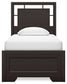 Covetown Twin Panel Bed with Dresser and 2 Nightstands