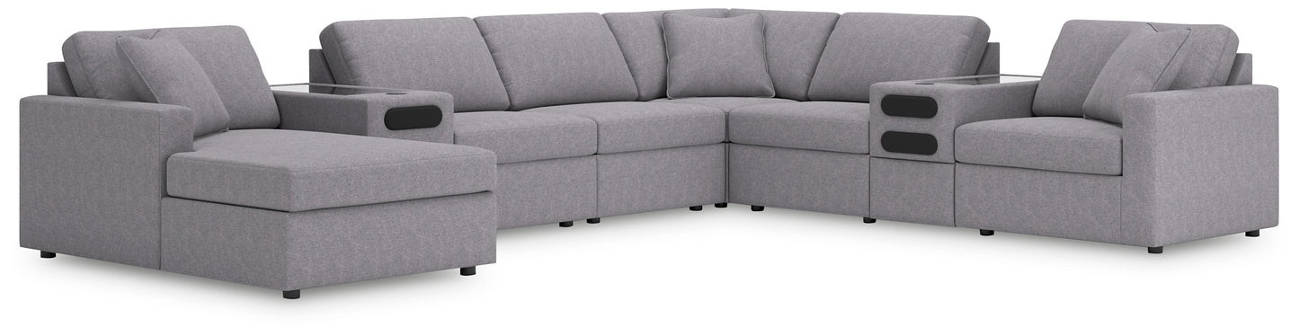 Modmax 8-PC Sectional with Chaise and Audio Consoles