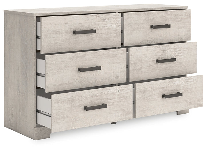 Shawburn Full Panel Headboard with Dresser, Chest and Nightstand