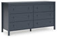 Simmenfort Twin Panel Headboard with Dresser, Chest and Nightstand