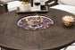 Paradise Trail Outdoor Fire Pit Table and 4 Chairs